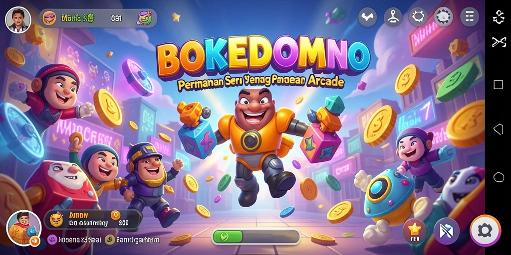 Screenshot gameplay dari BOKEDOMINO yang menampilkan aksi seru.