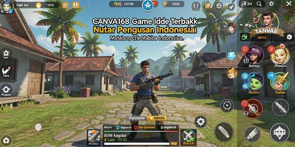 Tampilan gameplay seru dan santai di CANVA168.