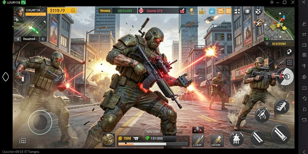 Gameplay seru LUXURY138 dalam pertempuran TPS.
