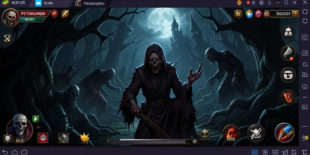 Gameplay NOX123 yang menegangkan dan mencekam.