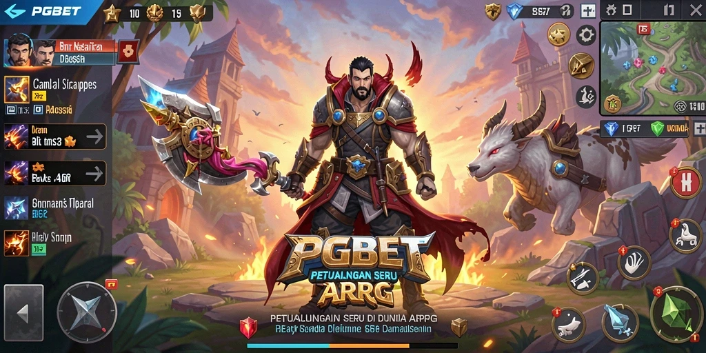 Tampilan dinamis dari gameplay PGBET yang menantang.