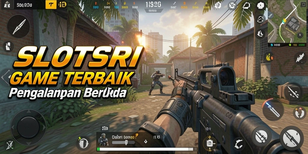 Tangkapan layar gameplay menampilkan aksi tembak-menembak yang mendebarkan di SLOTSRI.