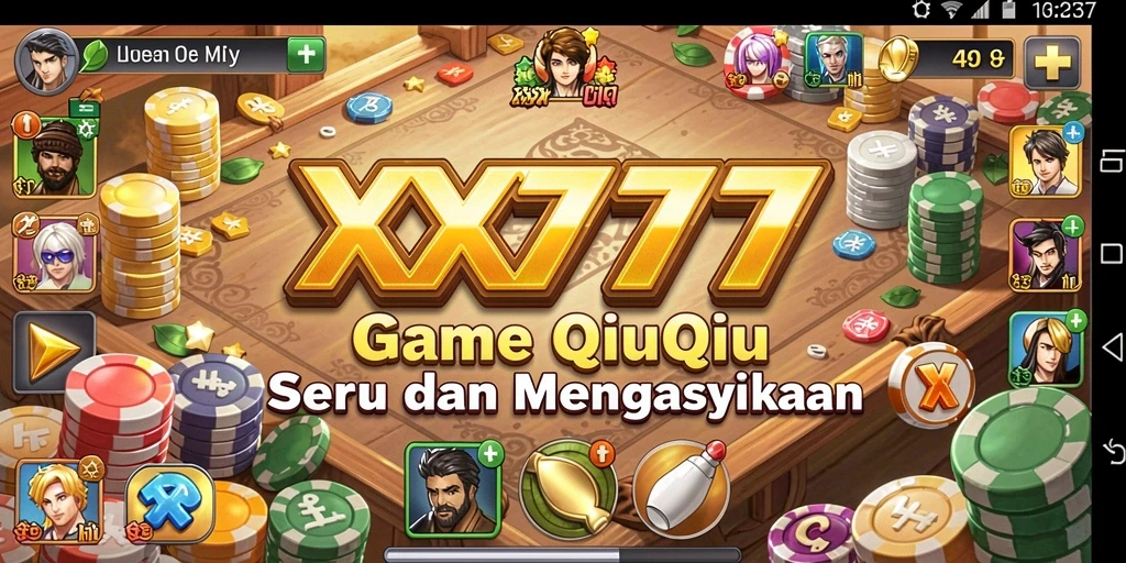 Tampilan menarik dari gameplay seru QiuQiu di XXX777.